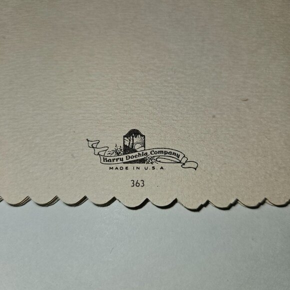 VTG Get Well Greeting Card Boy Mushroom Rain Animal Scalloped Edges Harry Doehla - Picture 6 of 7